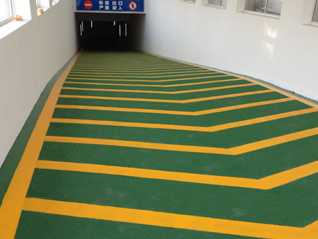 臨沂停車場(chǎng)防滑坡道地坪